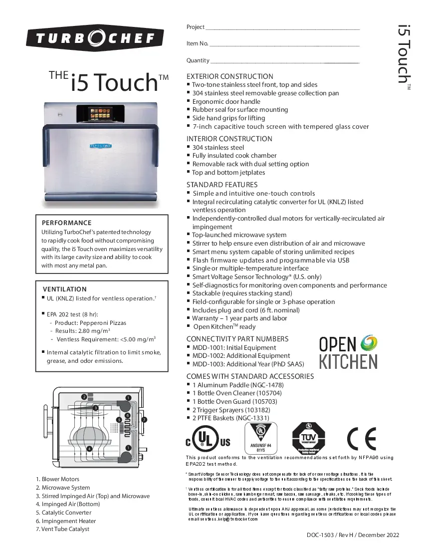 turbochef-i5-rapid-cook-oven-240v-specsheet-260719lwk8m1.pdf