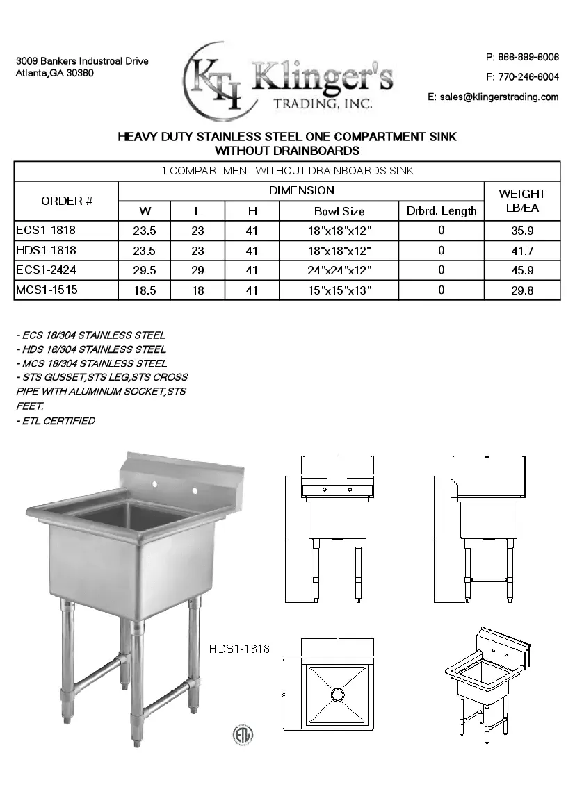 klingers-trading-ecs12424-sink-1-one-compartment-adjustable-bullet-feet-spe-260719r7rno4.pdf