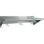 BK Resources , BKWS-1224-PR, Overshelf, Wall-Mounted with Pot Rack