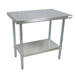 BK Resources , CVT-6030, Work Table,  54" - 62", Stainless Steel Top