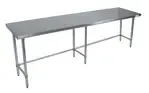 BK Resources , CVTOB-9624, Work Table,  85" - 96", Stainless Steel Top
