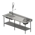 BK Resources , MOD-PT, Work Table, with Prep Sink(s)