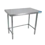 BK Resources , SVTOB-1872, Work Table,  63" - 72", Stainless Steel Top