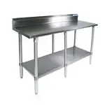 BK Resources , VTTR5-9624, Work Table,  85" - 96", Stainless Steel Top