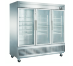 Dukers USA , D83R-GS3, Three Glass Door Refrigerator