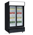 Dukers USA , DSM-32SR, Three Glass Hinged Door Refrigerator