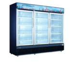 Dukers USA , DSM-69R, Three Glass Hinged Door Refrigerator