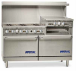 Imperial Range , IR-6-RG24-CC, Range, 60" Restaurant, Gas