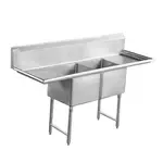 Serv-Ware D2CWP1620, Sink, (2) Two Compartment