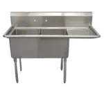 Serv-Ware D2CWP1620R-18, Sink, (2) Two Compartment