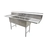 Serv-Ware D3CWP1620, Sink, (3) Three Compartment