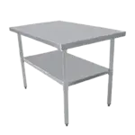 Serv-Ware T2430CWP-4, Work Table,  30" - 35", Stainless Steel Top