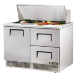 True Manufacturing , TFP-48-18M-D-2-HC, Refrigerated Counter, Mega Top Sandwich / Salad Unit